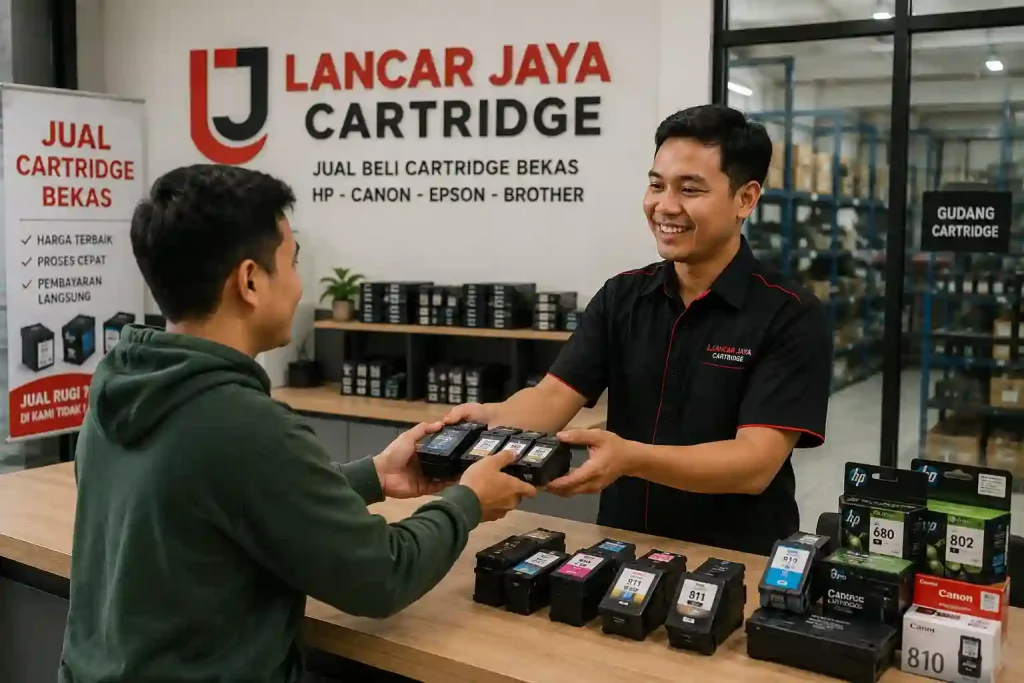 Jual beli cartridge bekas berbagai merek dengan proses cepat dan harga terbaik di Lancar Jaya Cartridge